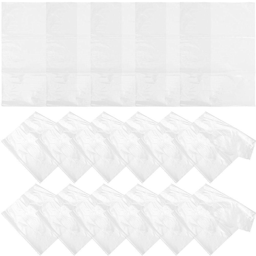 OUNONA 100-Pack Transparent PVC Shrink Bags for Gift Wrapping and DIY Projects