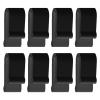 8-Piece Black Silicone Lid Protector Set view 1