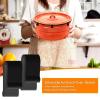 8-Piece Black Silicone Lid Protector Set view 2