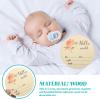 ELAYARD Round Birth Announcement Signs for Newborns, 2-Piece Set view 3