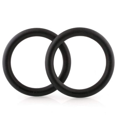 CVJdfhRE Wooden Gymnastic Rings, 28 mm, for Fitness, Gym & Pull Training (2 ABS Rings)