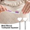 Metal Toothpaste Tube Squeezer, Stainless Steel | 2 Pack Manual Squeezers view 2