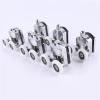 Double Sliding Shower Door Rollers, Zinc Alloy, 23–27 mm, 4-Piece Lower Set view 2