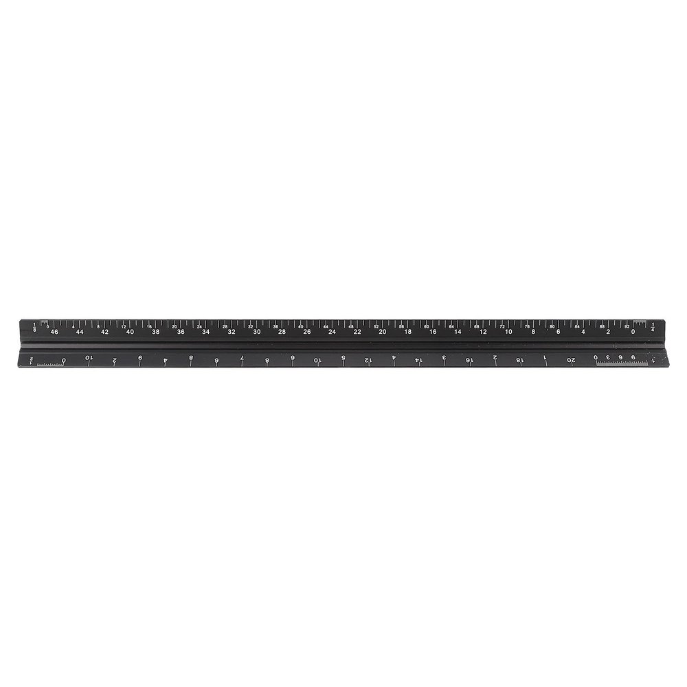 Black Aluminum Alloy Triangular Architecture Ruler