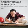 Black Aluminum Alloy Triangular Architecture Ruler view 4