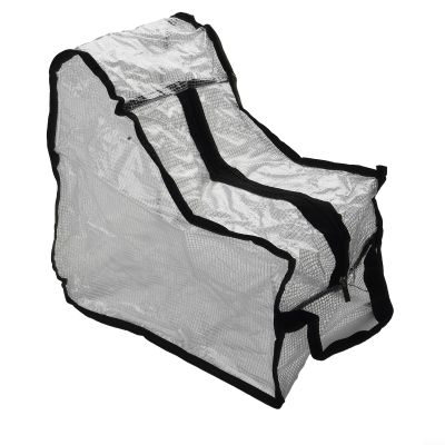 Boot Storage Bag for Home and Travel, Waterproof PVC Body with Mesh Ventilation and Reinforced Handle (Boot Gray)