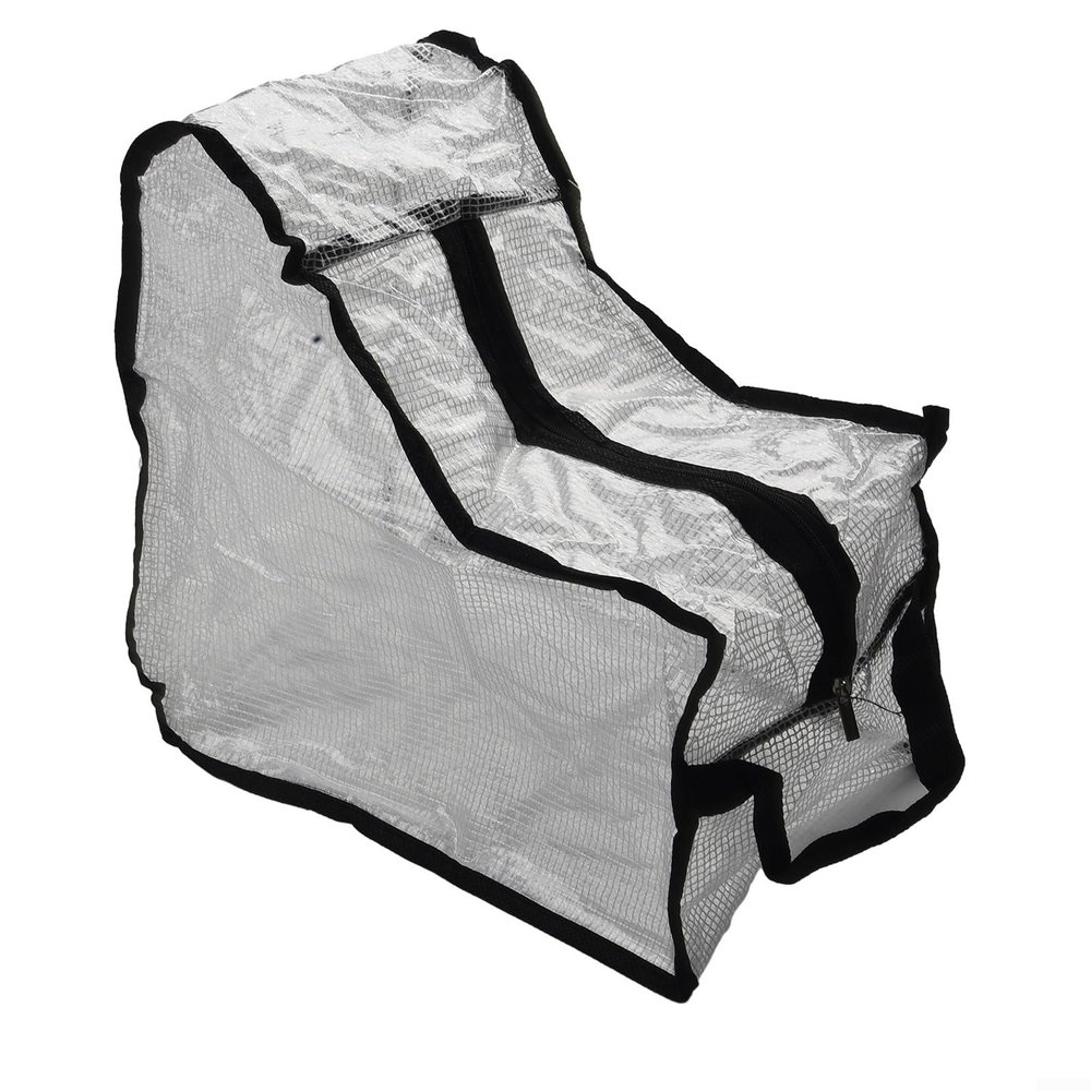 Boot Storage Bag for Home and Travel, Waterproof PVC Body with Mesh Ventilation and Reinforced Handle (Boot Gray)