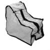 Boot Storage Bag for Home and Travel, Waterproof PVC Body with Mesh Ventilation and Reinforced Handle (Boot Gray) view 1