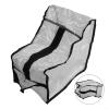 Boot Storage Bag for Home and Travel, Waterproof PVC Body with Mesh Ventilation and Reinforced Handle (Boot Gray) view 3