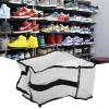 Boot Storage Bag for Home and Travel, Waterproof PVC Body with Mesh Ventilation and Reinforced Handle (Boot Gray) view 4
