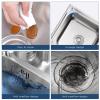 ZQFHSX Commercial 2-Compartment Stainless Steel Sink Set, Freestanding, with Shelf and Cold-Water Faucet, 83.1 x 43.9 x 77 cm view 4