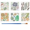 FINGERINSPIRE 6-Piece Boho Plant Stencil Set with Brush 15x15cm view 1