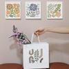 FINGERINSPIRE 6-Piece Boho Plant Stencil Set with Brush 15x15cm view 4