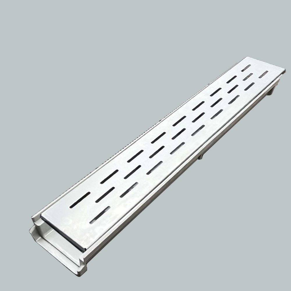 Heavy Du Garden Drain Cover, 60 cm Plastic Drainage Channel Grate for Blocking Leaves and Debris