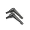 Threaded Clamping Lever Handle, Carbon Steel L-Shaped Adjustable Grip, M5–M10 External Thread (M5 × 40) view 2