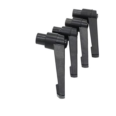 Threaded Clamping Lever Handle, M4–M16 Adjustable Locking Handle, Hex Knob, 5-Pack (M16 × 114 mm)
