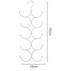 Scarf Storage Rack, Multiple Hooks, Large Capacity, Non-Slip, High Load Capacity, Stainless Steel Closet Organizer for Socks and Leggings view 2