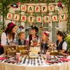 Gleemix Pirate Happy Birthday Garland, Pirate Birthday Banner for Kids' Party Decoration view 4