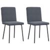Qnhdfrt Dining Chairs, Set of 2, Dark Gray Velvet, 45 x 54 x 83 cm view 1