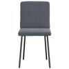 Qnhdfrt Dining Chairs, Set of 2, Dark Gray Velvet, 45 x 54 x 83 cm view 4