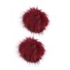 ABOOFAN Artificial Wool Ball Ornaments - 2 Pack Red view 1