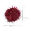 ABOOFAN Artificial Wool Ball Ornaments - 2 Pack Red view 2