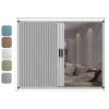 Honeycomb Shade, 2-in-1 Sliding Window Shade with Aluminum Frame for Blackout and Thermal Insulation view 1