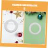 COOPHYA Foam Wreath Rings, 6 Pieces, White view 2