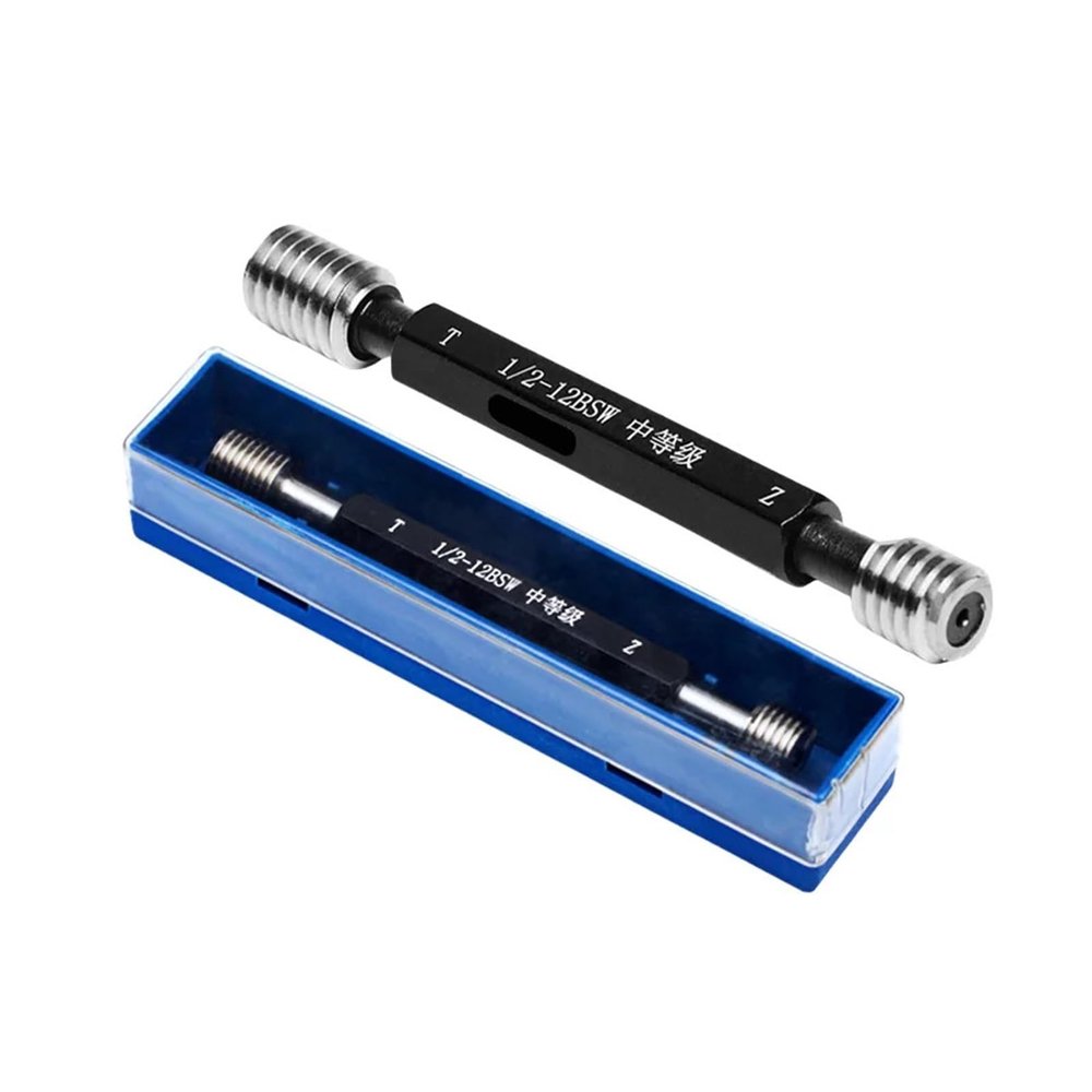 External Thread Ring Gauge and Plug Gauge Set for 1/4 to 1 7/8-Inch Threads (Head Gauge 1 3/8-6)