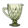 JEWEDECO Glass Ice Bucket with Handle, 1,500 ml, Green, for Oktoberfest Parties view 1