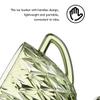 JEWEDECO Glass Ice Bucket with Handle, 1,500 ml, Green, for Oktoberfest Parties view 3