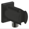 GROHE Rainshower Cube Wall Connection Elbow with Hand Shower Holder, Matte Black, 266592430 view 1