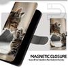 EuoDuo Flip Phone Case for Xiaomi 14T Pro 5G with Card Slots, Mother Cat and Kittens view 2