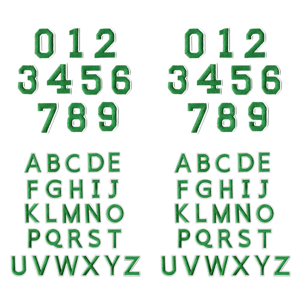 ZwaitL 72 Washable Letter and Number Patches