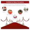 KRXSOBNV Rope Barrier, 2-Pack Safety Barrier Ropes for Hotel Concerts and Theaters (Red, 0.9 m/3 ft/36 in) view 4