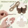 JJUNW 20 Pack Wooden Flowers for Painting view 2