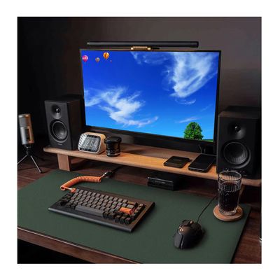 PETBNA Desk Pad, Non-Slip, for Gaming, Work and Study, Dark Green, 30 × 60 cm
