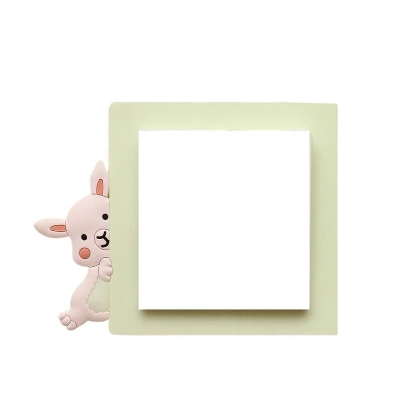 1pc Snow Cartoon Switch Sticker - Beige Rabbit