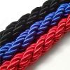 KRXSOBNV Twisted Rope Queue Barrier with Silver Hook, Blue, 6 ft/185 cm view 4