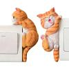 Cat Light Switch Stickers - 2-Piece Removable 2D Decor view 1