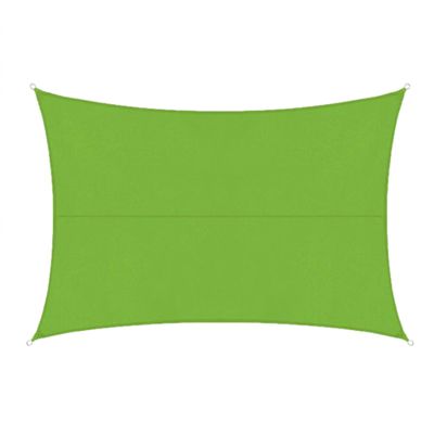 Floordirekt Waterproof Sun Shade Sail, Light Green, 5 x 7 m