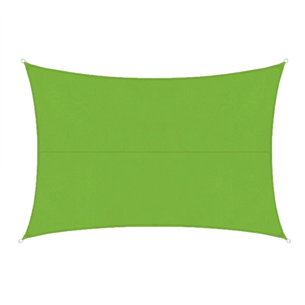 Floordirekt Waterproof Sun Shade Sail, Light Green, 5 x 7 m