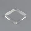 Clear Solid Polished Acrylic Display Blocks, 10-Pack, 0.8 x 4 x 4 cm view 1
