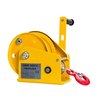GDMDPTE 2-Way Mini Hand Winch with Self-Locking and Automatic Brake, 816 kg Capacity, 20 m Cable