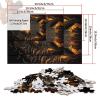 Black and Gold Wolf Puzzle, 1,000 Pieces, 38 x 52 cm view 3