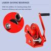 GDMDPTE Manual Bidirectional Ratchet Hand Winch, 4:1 Gear Ratio, 20 m Rope, 500 kg Capacity, Heavy-Duty Marine Winch with Bearings view 4