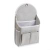 Cotton Wall Mounted Storage Bag for Dorm Bathroom and Bedroom (Gray) view 1
