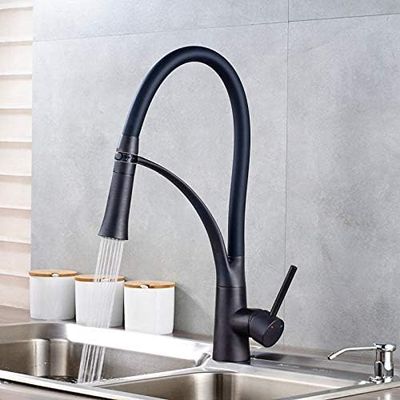 Deck-Mount Kitchen Faucet, Chrome Finish with Holder