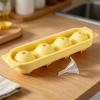 Silicone Ice Cube Maker, Round Shape with 4 Cavities view 2
