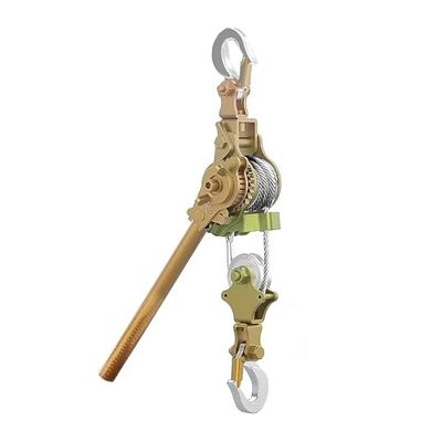 GDMDPTE 2-Ton Hand Winch with Bidirectional Self-Locking Brake and Double Hooks – Heavy-Duty Vehicle Recovery, Tree Pulling & Fence Tensioning (Capacity: 4,400 lb)